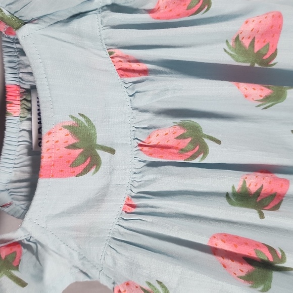Old Navy Strawberry Dress Girls Size 5T - Picture 5 of 6